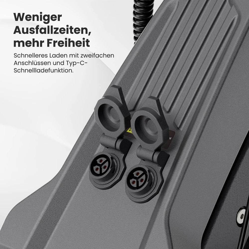 Ausom DT2 Pro Elektroroller, 2 x 1100 W Motoren, 52 V 23,4 Ah, 10 x 3,0 Zoll Reifen, 68 km/h Höchstgeschwindigkeit, 115 km maximale Reichweite, hydraulische Scheibenbremsen vorne und hinten, Schwingenfederung