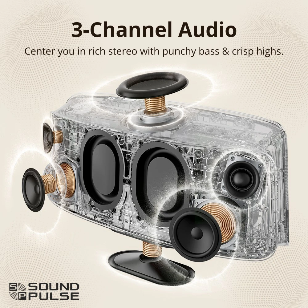 Tronsmart Fiitune X30 Home Spatial Audio Speaker, Hi-Res Audio,14 Hours of Battery Life