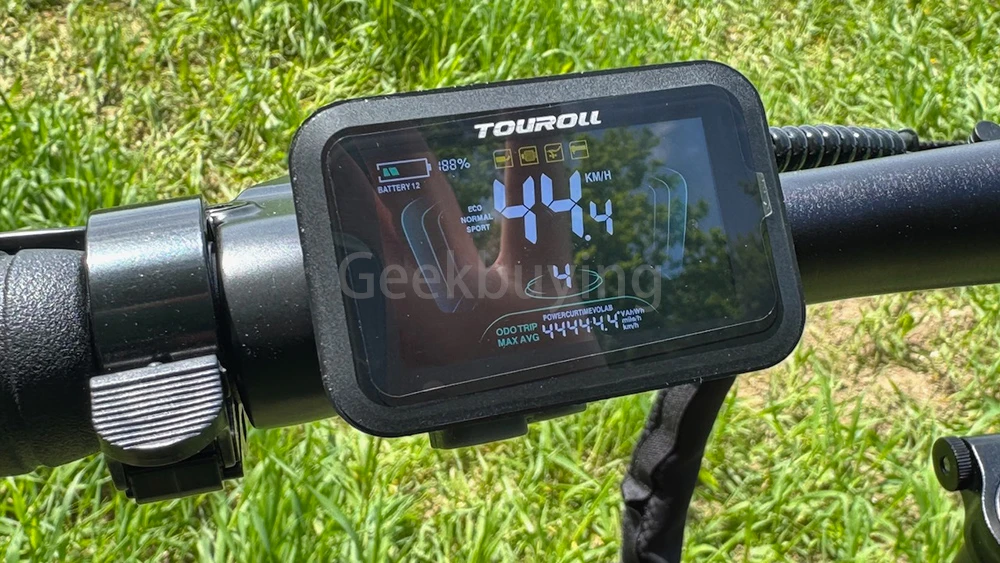 Touroll S2 Vélo électrique, puissance maximale de 650 W, batterie 48 V 15 Ah, pneu 20 x 4,0 pouces, vitesse maximale de 25 km/h, autonomie maximale de 150 km, frein à disque mécanique et frein électrique, amortisseur mécanique, Shimano 7 vitesses
