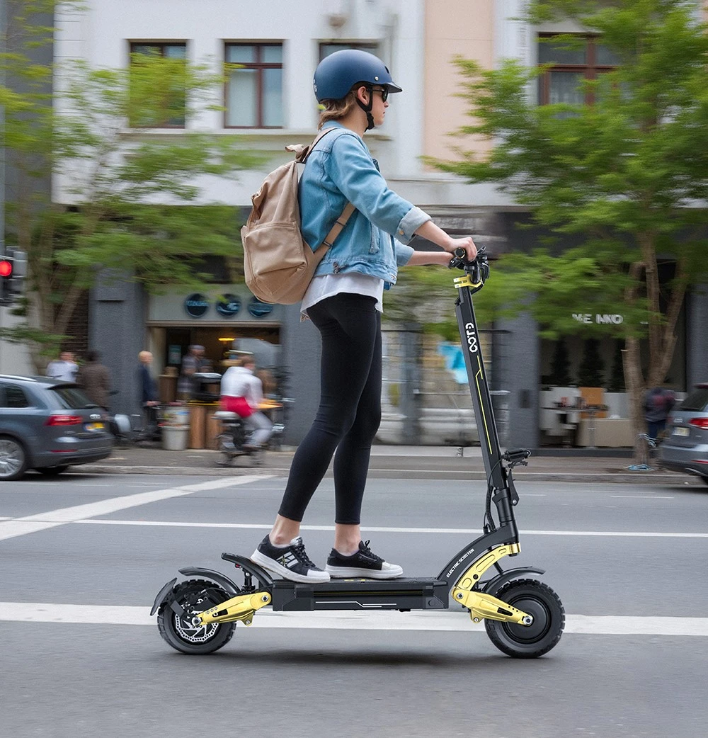 OOTD S30 Electric Scooter, 1200W*2 Motor, 52V 23.4Ah Battery, 10 inch Tires, 65km/h Max Speed, 60km Range, Front & Rear Hydraulic Disc Brake, LCD Display