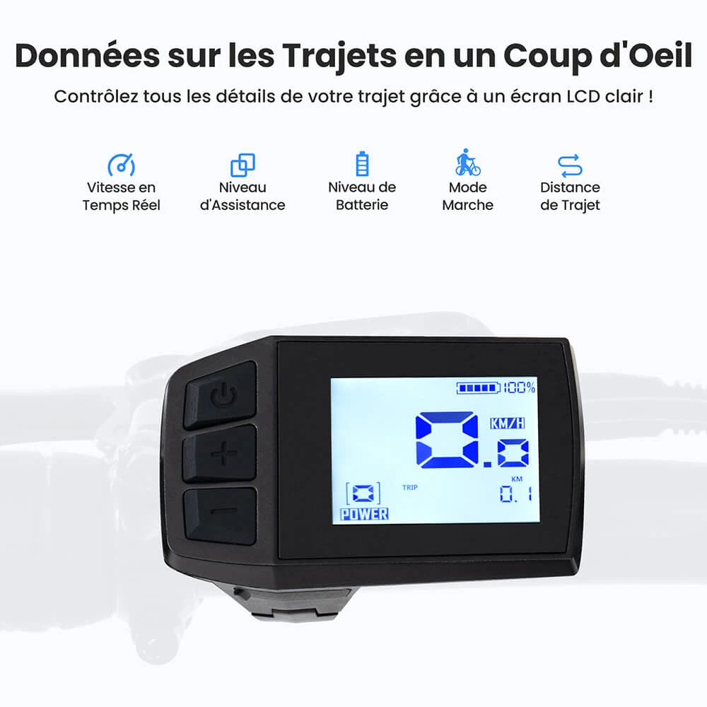 Touroll Urbano 3 Vélo électrique, moteur central 250 W, batterie 36 V 13 Ah, pneus 27,5 pouces, vitesse maximale 25 km/h, autonomie 120 km, frein à disque hydraulique, fourche à suspension avec blocage
