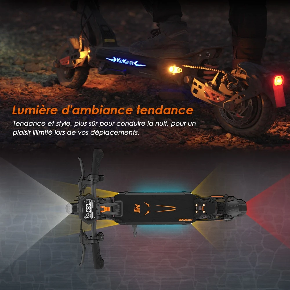 (2025 version) KuKirin G2 Master Trottinette électrique, pneus pneumatiques tout-terrain 10
