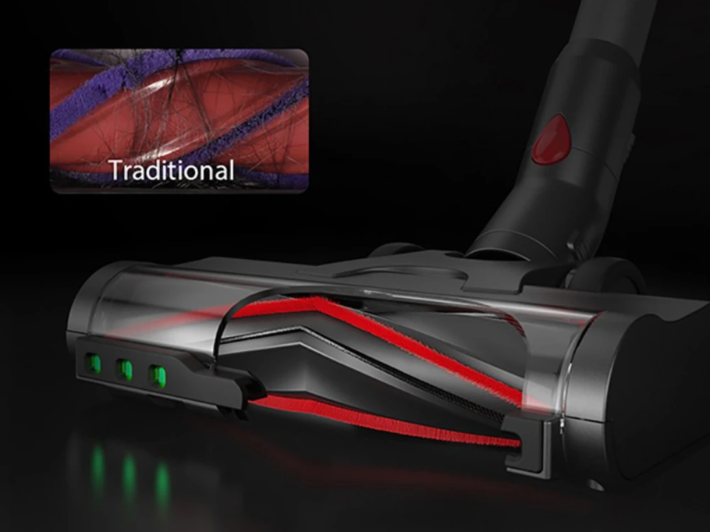 Maircle S3 Pro Cordless Vacuum Cleaner, with Store and Charge 2-in-1 Dock, 70min Runtime, 35kPa Power Suction, Green LED Headlight, for Hard Floors, Carpet and Pet Hair
