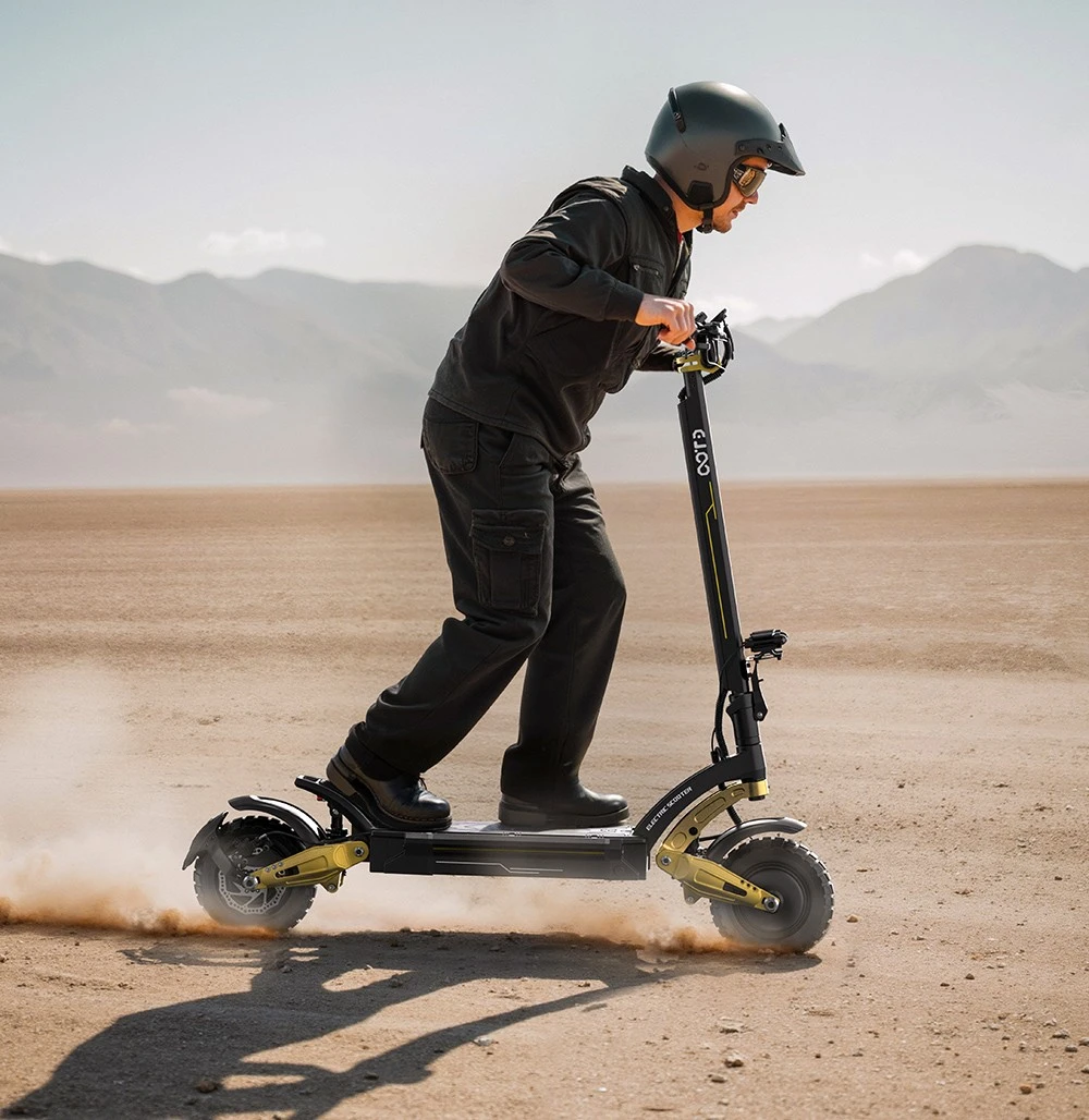 OOTD S30 Electric Scooter, 1200W*2 Motor, 52V 23.4Ah Battery, 10 inch Tires, 65km/h Max Speed, 60km Range, Front & Rear Hydraulic Disc Brake, LCD Display