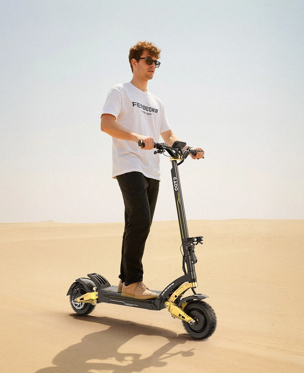 OOTD S30 Electric Scooter, 1200W*2 Motor, 52V 23.4Ah Battery, 10 inch Tires, 65km/h Max Speed, 60km Range, Front & Rear Hydraulic Disc Brake, LCD Display