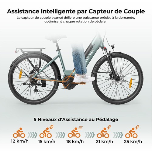 Vélo Électrique Crazybird-CU7 Pour Adultes, Moteur 500W, Pneu De 20", Batterie Amovible 48V 15AH Pour Vélo Électrique De Ville Pliable Vélos Électriques Adultes Shimano 7 Vitesses Affichage LCD