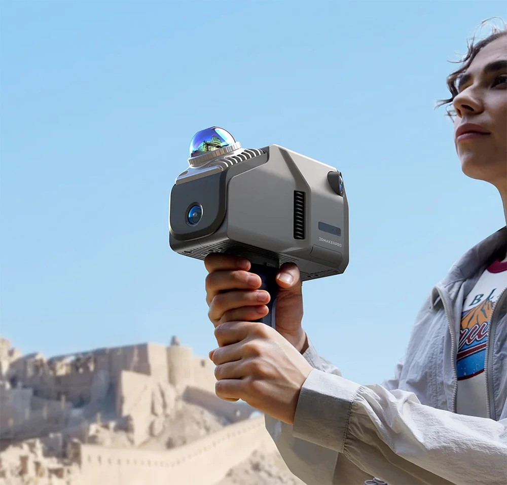 Scanner 3D LiDAR 3D Makerpro Eagle Max, précision de 2 cm, imagerie 8K Ultra, portée jusqu'à 140 m, écran 3,5 pouces