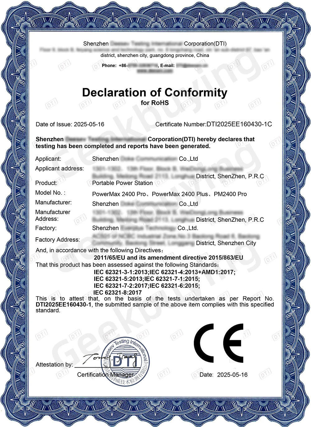 Blackview Oscal PowerMax 2400 Pro Station d'Énergie, 2016Wh 2400W, LiFePO4 3500+ Cycles, Charge 1.2h, App Smart