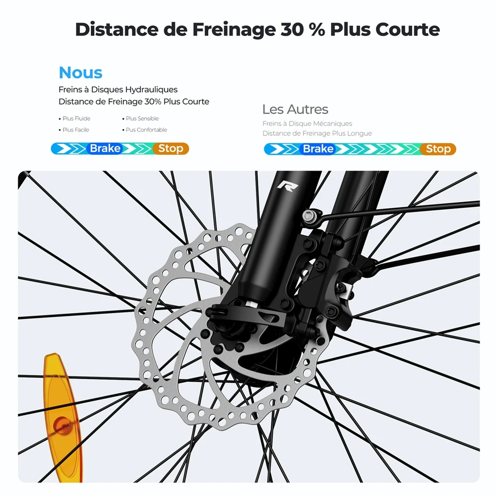 Foride Urbano 2 Vélo électrique, moteur central 250 W, batterie 36 V 13 Ah, pneus 26 pouces, vitesse maximale 25 km/h, autonomie 100 km, frein à disque hydraulique, suspension avec blocage, transmission Shimano 7 vitesses