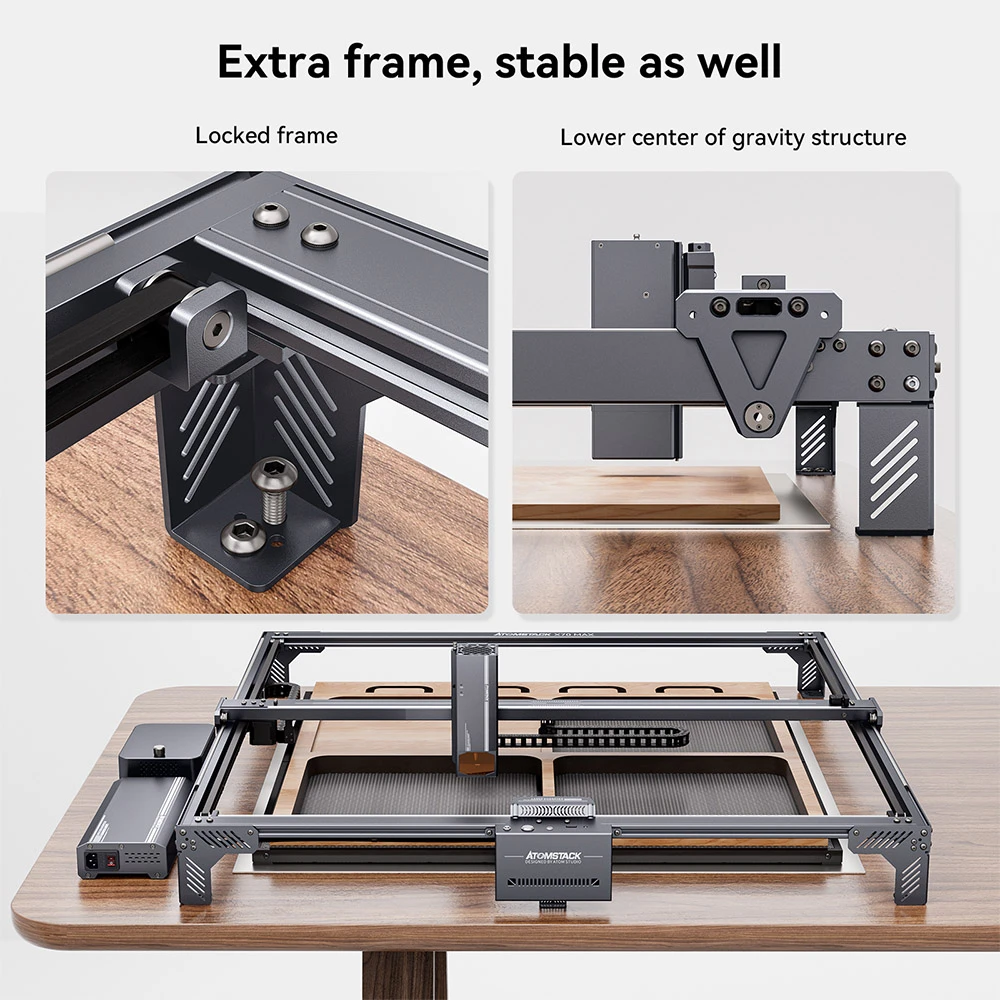 AtomStack X70 Max 70W Laser Engraver, 0.02mm Accuracy, Auto Focus, 800x850mm