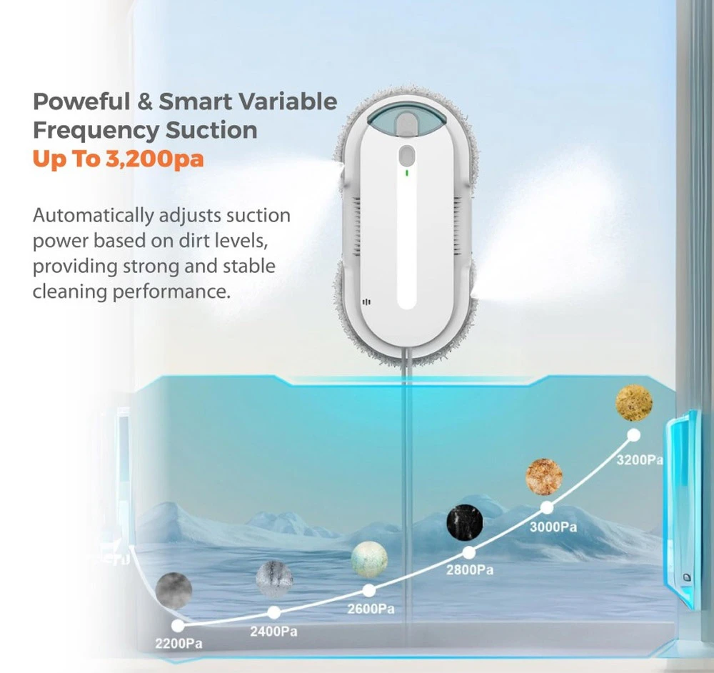 Schiuma Robot Nettoyeur De Vitres Avec Pulvérisation D'Eau, Robot De Schiuma Robot Nettoyeur De Vitres Avec Pulvérisation D'Eau, Robot De