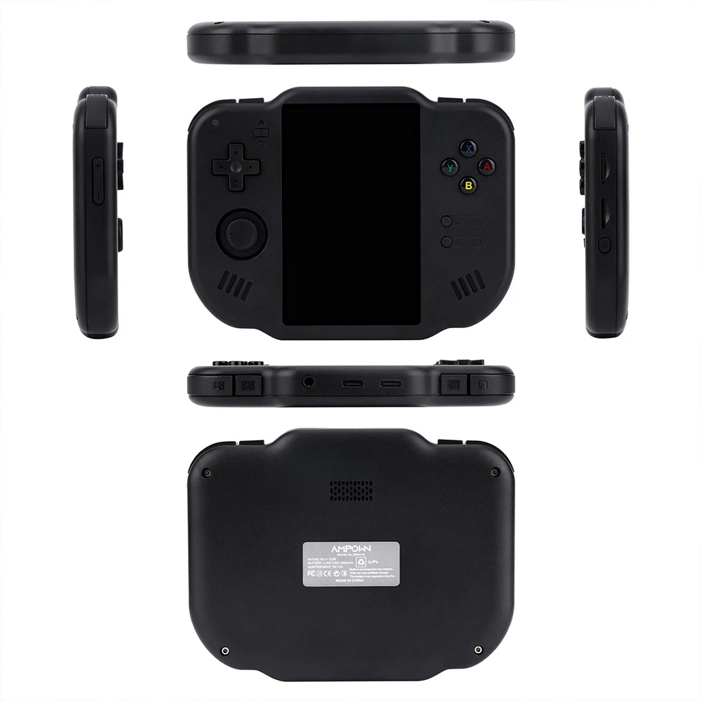 Magicx Zero 40 Retro Game Console, 4 inch IPS Touchscreen, 64GB TF Card, 30+ Emulators, 64-bit Android System, 7 Hours of Battery Life - Black