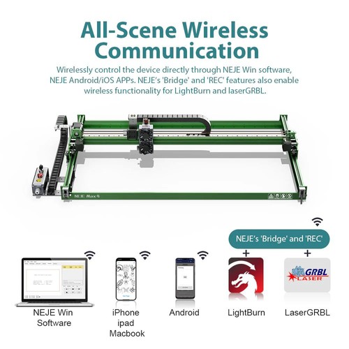 NEJE Max4 V2 E80 20W Laser Engraver and Cutter