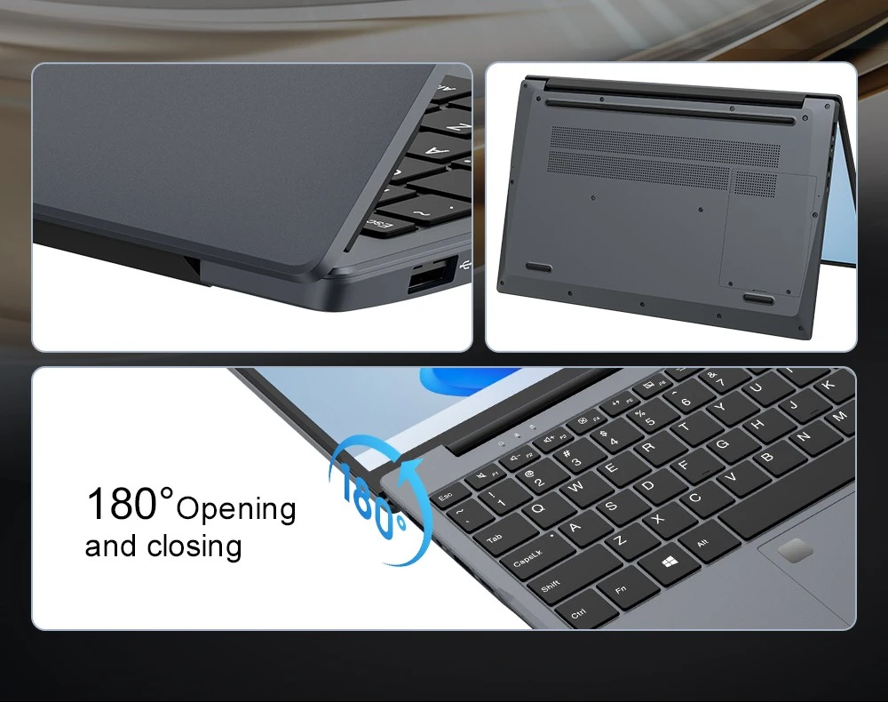 Ninkear N15 Air Laptop, 15.6 inch 1920x1080 IPS Screen, Intel N150 4 Core Max 3.6GHz, 16GB RAM 512GB SSD, 2.4/5GHz WiFi Bluetooth 5.0, 1*Type-C (Data Only), 1*USB3.0, 1*USB2.0, 1*HDMI, 1*Micro SD Card Slot, 6000mAh Battery, Fingerprint Unlock