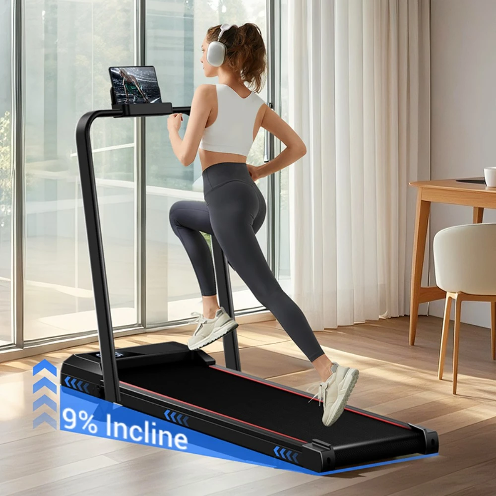 ROBOBE SW1F Tapis roulant pliable, inclinaison 9%, 12 km/h, moteur brushless 2.5HP, 136 kg capacité, pour maison/bureau