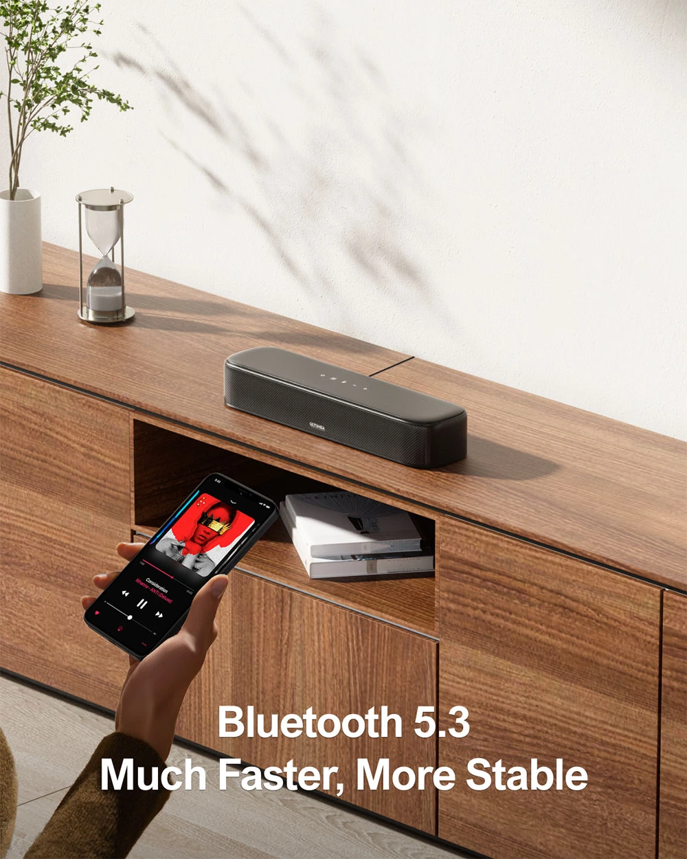 Ultimea Aura A30 5.1 Soundbar + 1 * Pair Steady 310 Speaker Stands, App Control, 10 Bands Equalizer Settings, 121 Preset EQ Matrices