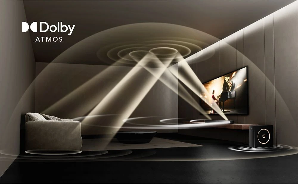Ultimea Skywave F30 3.1.2 Soundbar, Dolby Atmos, App Control, 300W μέγιστη ισχύς, λειτουργία CEC, Bluetooth 5.4, 10 ζώνες Ρυθμίσεις ισοσταθμιστή γραφικών, 121 προκαθορισμένες μήτρες EQ