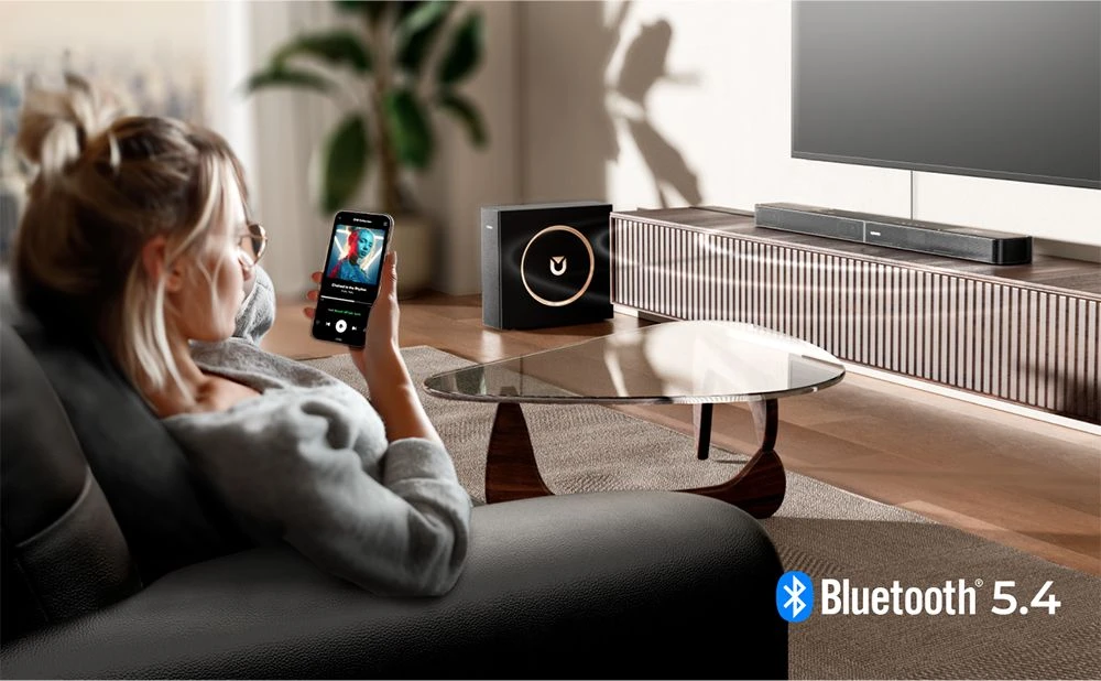Ultimea Skywave F30 3.1.2 Soundbar, Dolby Atmos, App Control, 300W μέγιστη ισχύς, λειτουργία CEC, Bluetooth 5.4, 10 ζώνες Ρυθμίσεις ισοσταθμιστή γραφικών, 121 προκαθορισμένες μήτρες EQ