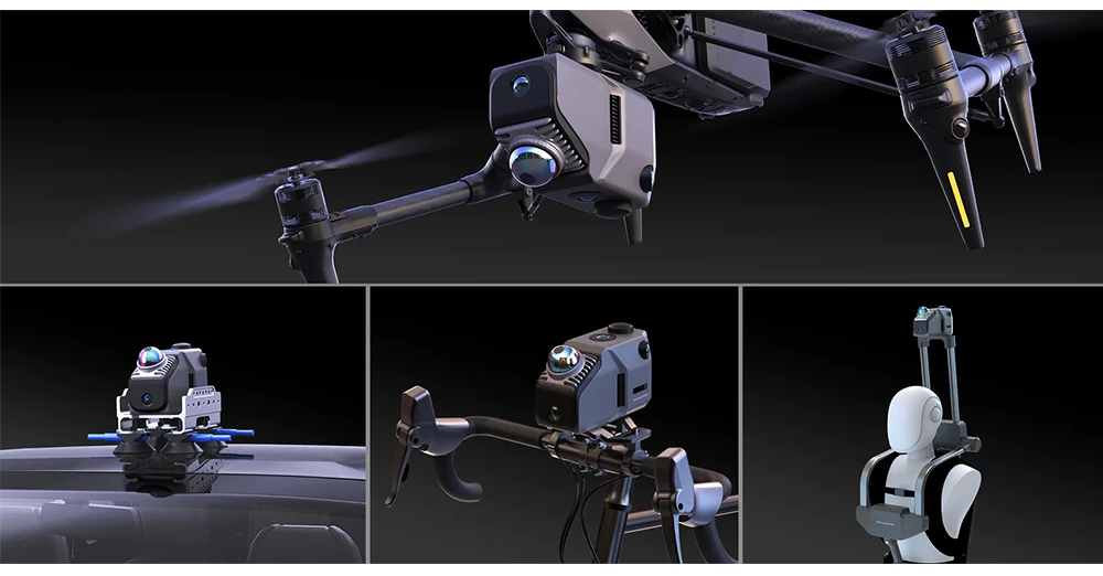 Scanner 3D LiDAR 3D Makerpro Eagle Max, précision de 2 cm, imagerie 8K Ultra, portée jusqu'à 140 m, écran 3,5 pouces
