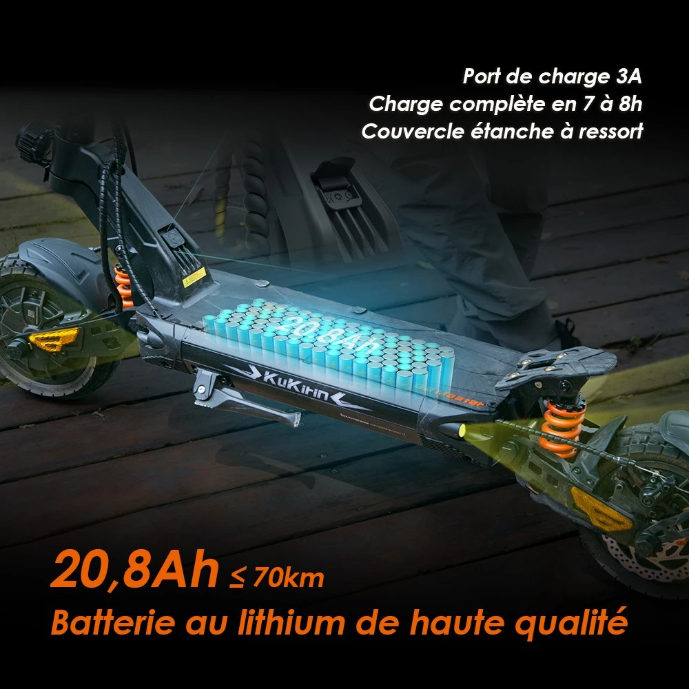 (2025 version) KuKirin G2 Master Trottinette électrique, pneus pneumatiques tout-terrain 10