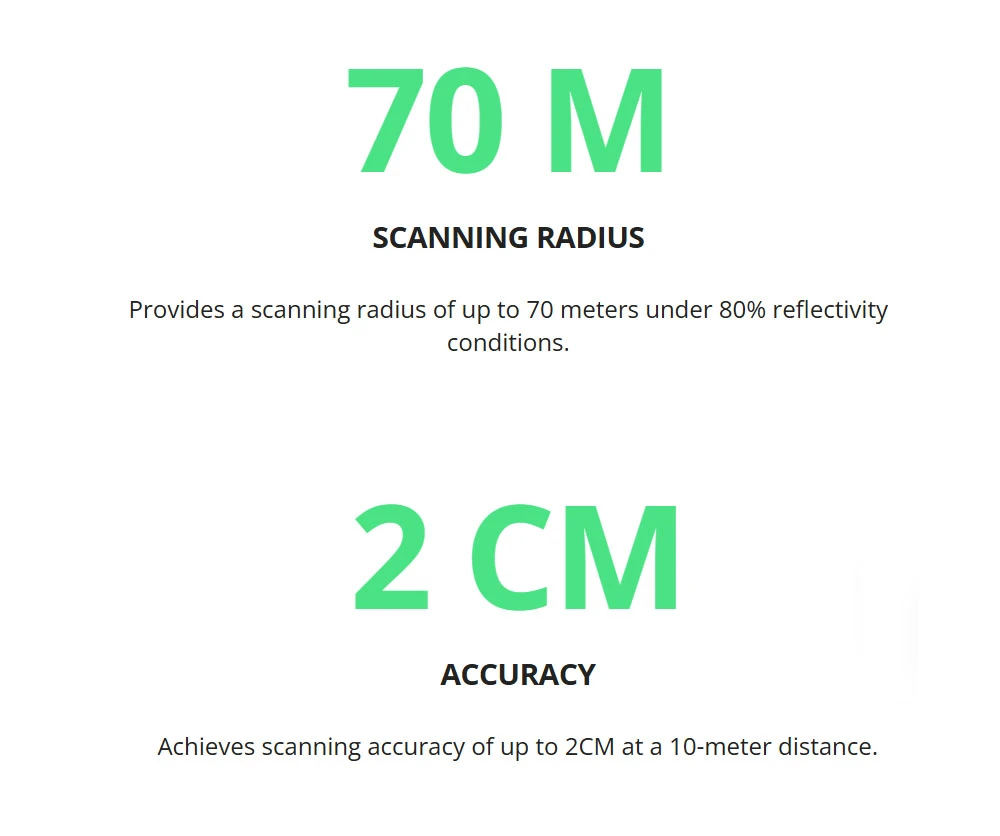 Scanner 3D LiDAR Eagle 3DMakerpro, précision de 2 cm, imagerie 8K Ultra, portée jusqu'à 140 m, écran 3,5 pouces