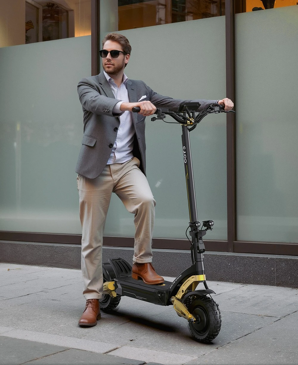 OOTD S30 Electric Scooter, 1200W*2 Motor, 52V 23.4Ah Battery, 10 inch Tires, 65km/h Max Speed, 60km Range, Front & Rear Hydraulic Disc Brake, LCD Display