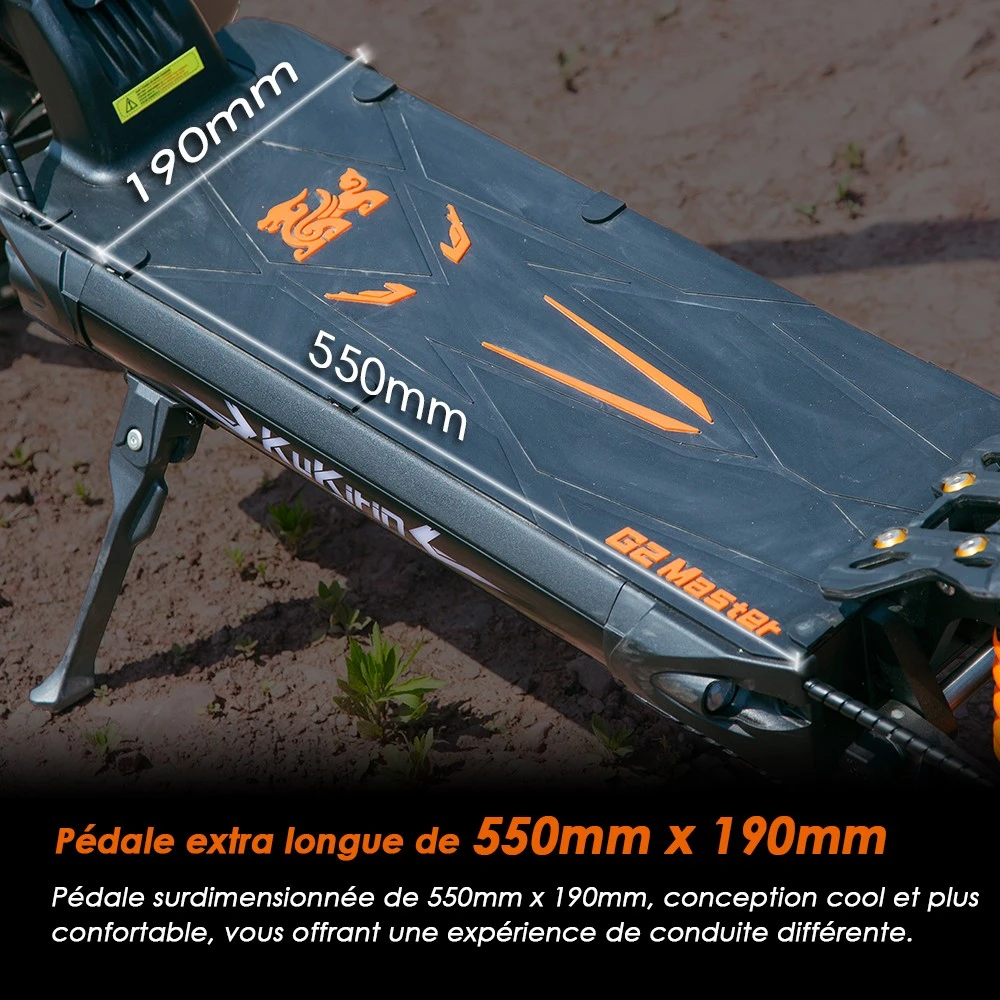 (2025 version) KuKirin G2 Master Trottinette électrique, pneus pneumatiques tout-terrain 10