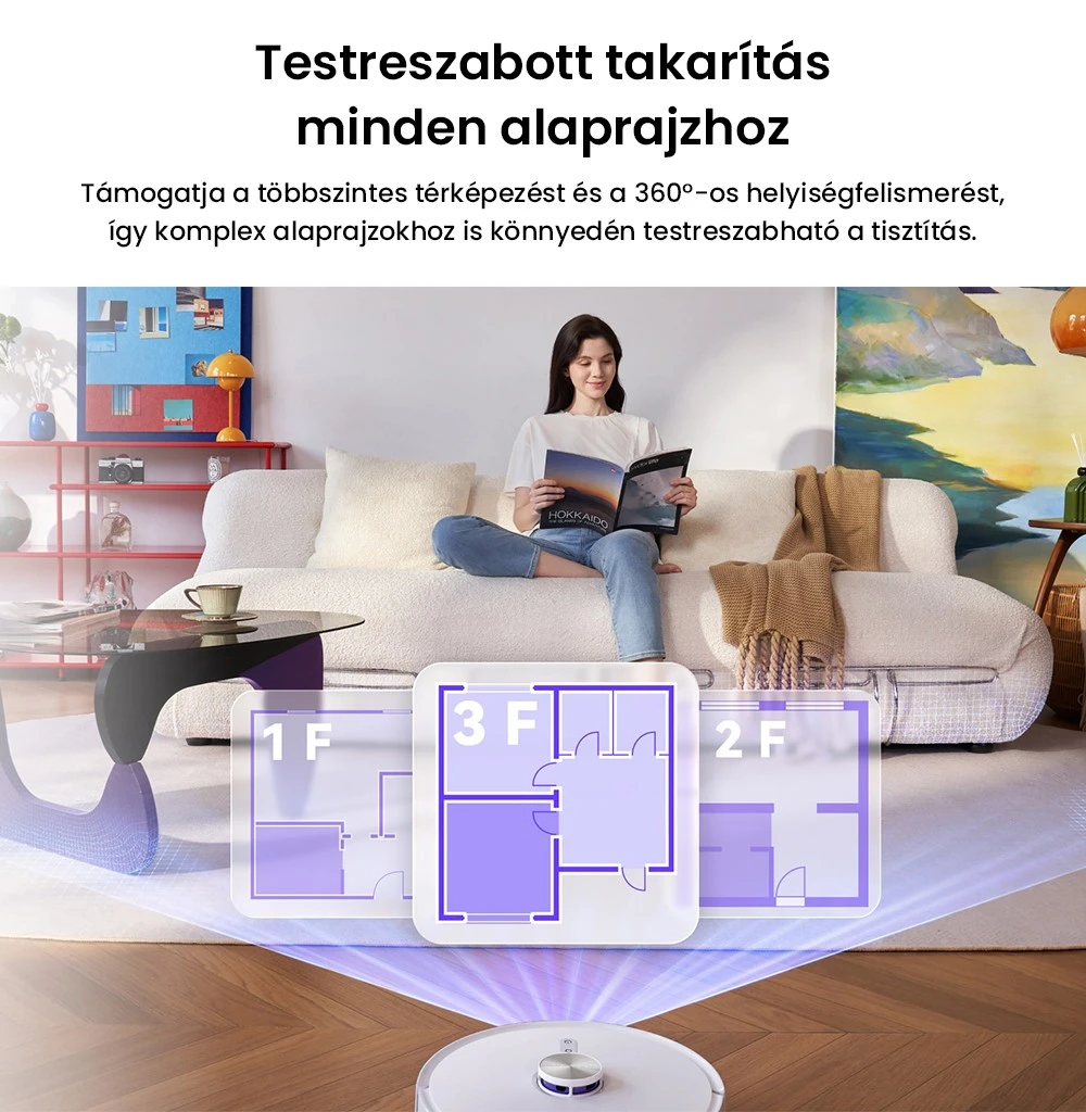 Odkurzacz Narwal Freo S – nie musisz go dotykać przez 180 dni! 8 Ilustracja systemu omijania przeszkód w odkurzaczu Narwal Freo S