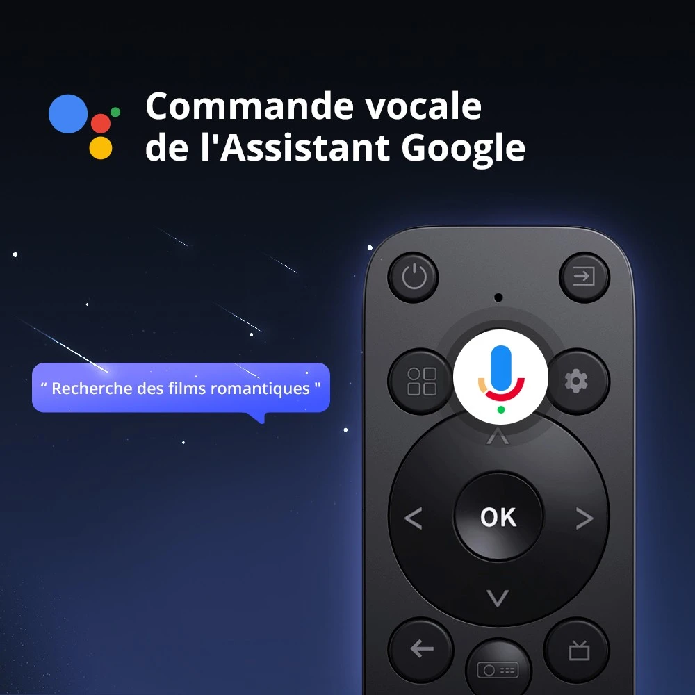 Projecteur TV Android ETOE Whale Pro, résolution native 1080p, 1500 ANSI, décodage 4K, mise au point automatique et correction trapézoïdale automatique, 2 haut-parleurs stéréo 10 W, Wi-Fi double bande