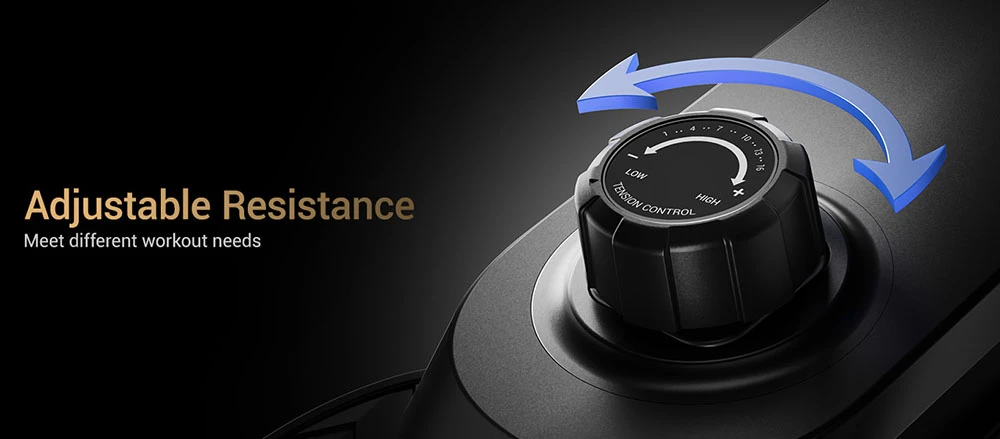 ROBORE UR30 Rower Machine, Rameur magnétique 16 niveaux, rail 126cm, silencieux, charge max 160kg