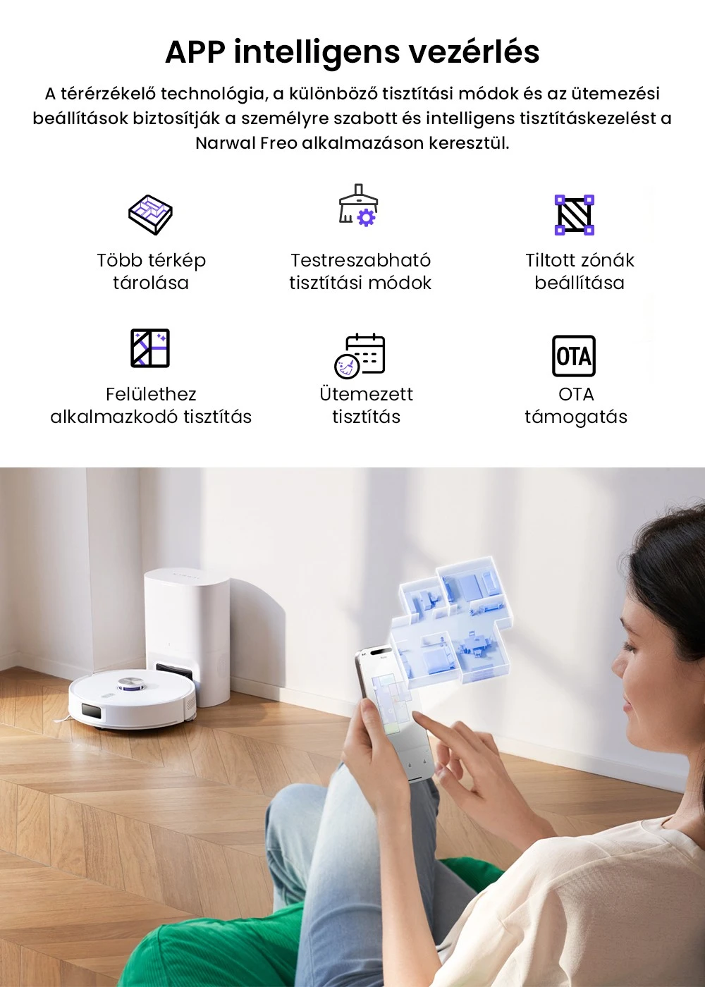 Odkurzacz Narwal Freo S – nie musisz go dotykać przez 180 dni! 10 Inteligentne ścieżki sprzątania robota odkurzającego Narwal Freo S