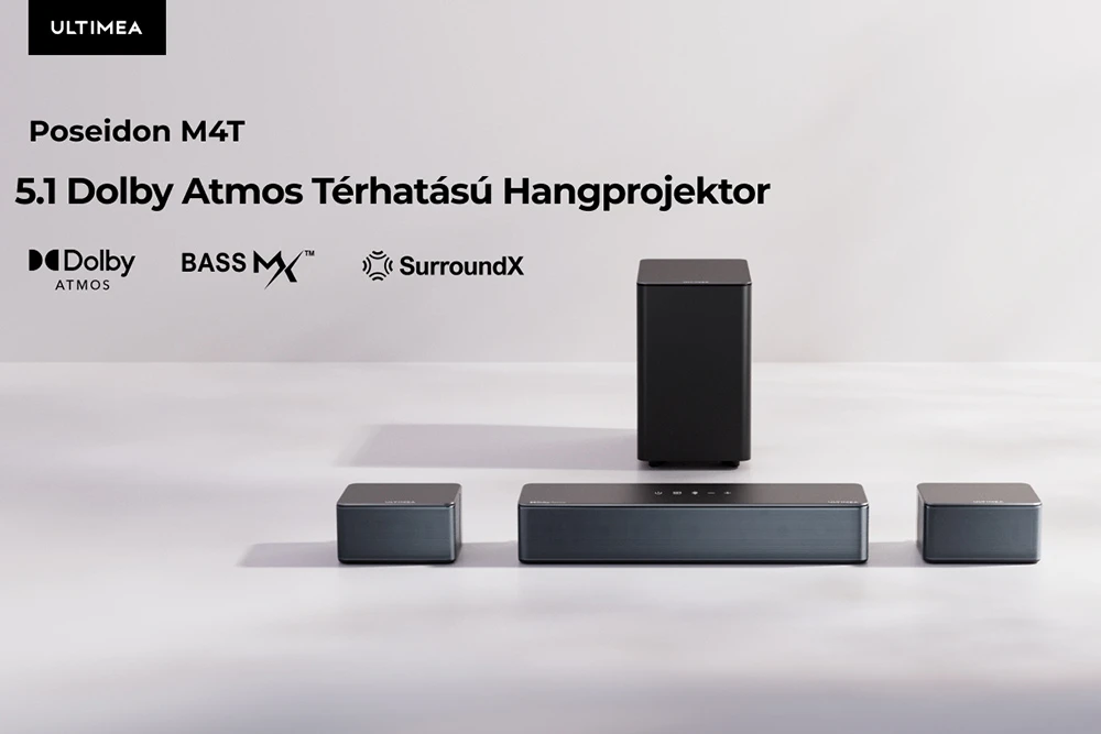 Ultimea Poseidon M4T 5.1 Soundbar mélynyomó és surround hangszórók