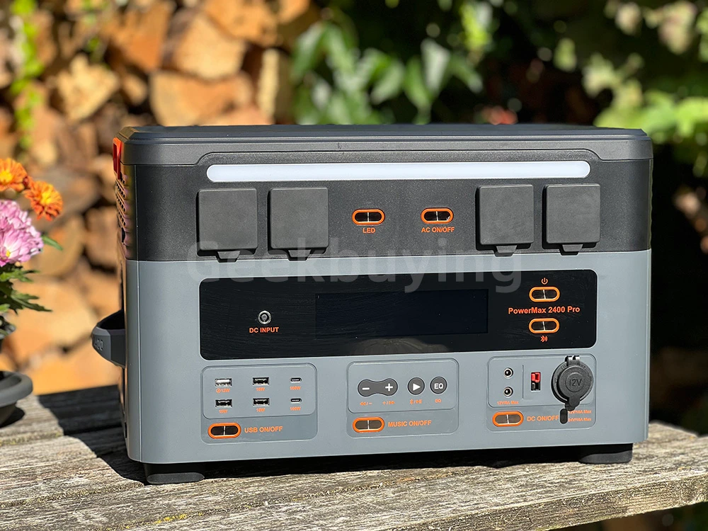 Blackview Oscal PowerMax 2400 Pro Portable Power Station, 2016Wh 2400W Outdoor Generator, 3500+ Cycles LiFePO4, Dual Speakers, 1.2H Fast Charge, Smart APP