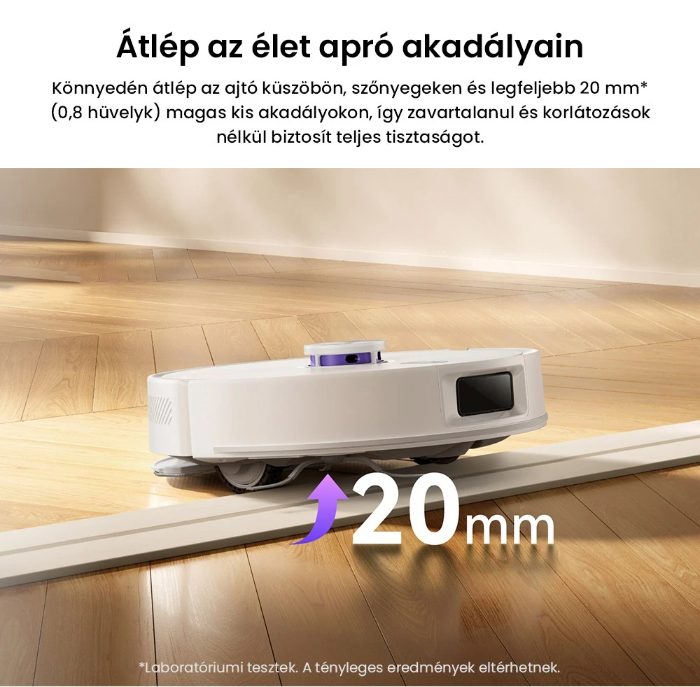 Odkurzacz Narwal Freo S – nie musisz go dotykać przez 180 dni! 11 Zdolność robota odkurzającego Narwal Freo S do pokonywania progów o wysokości 20 mm