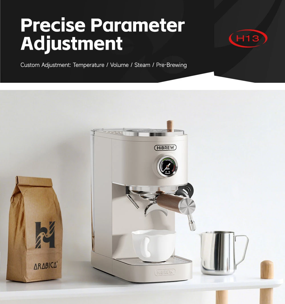 Oferty kuponów Geekbuying 2025.11.01. - Ponad 25 produktów! 40 HiBREW H13 Półautomatyczny ekspres do kawy, ekran dotykowy, ciśnienie 20 barów, wielofunkcyjne tryby parzenia, regulowana tacka ociekowa