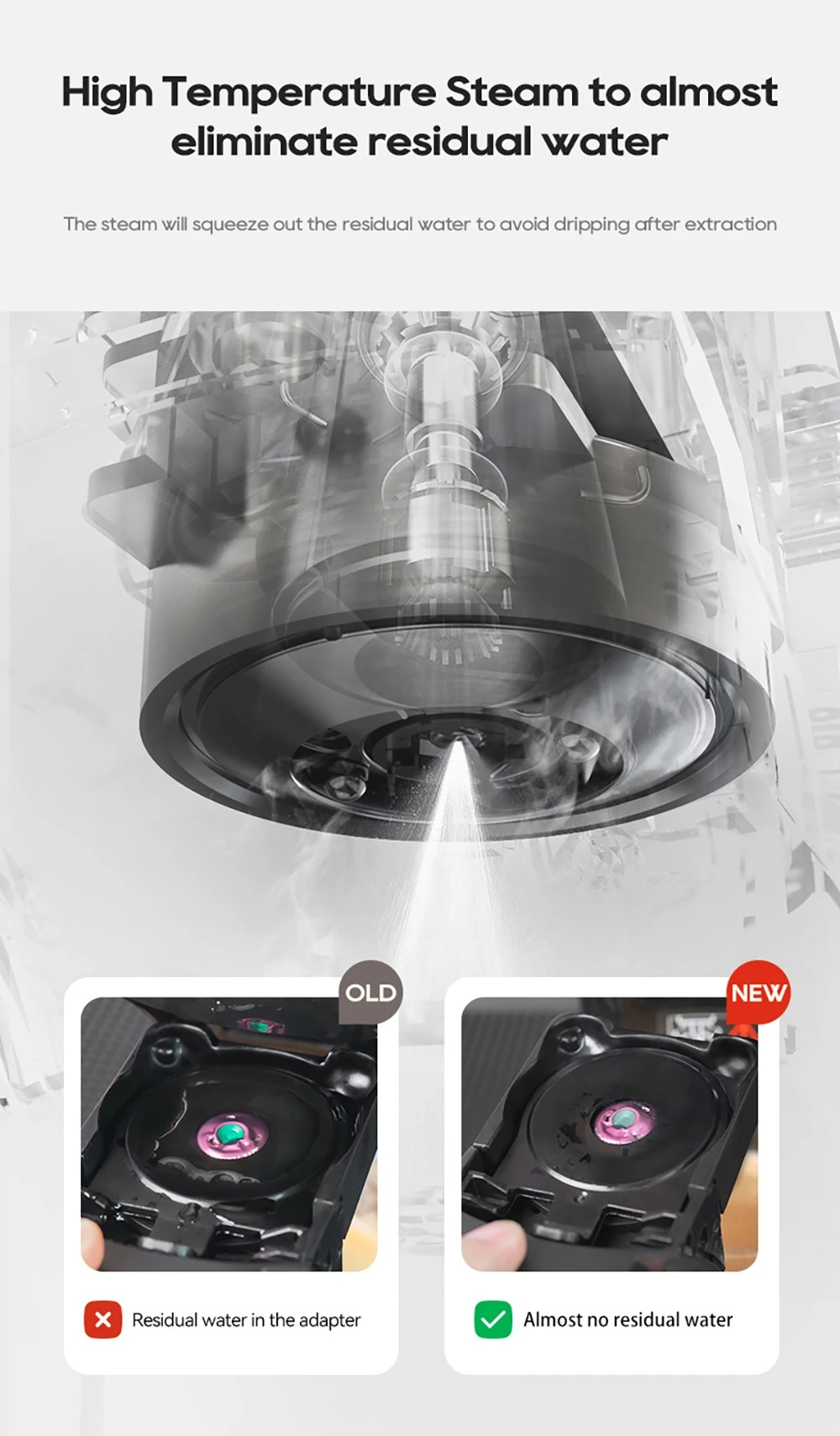 Machine à café à capsules HiBREW H2C 5 en 1, commandes tactiles intelligentes, 7 tailles de tasses, infusion chaude et froide, pression de 20 bars