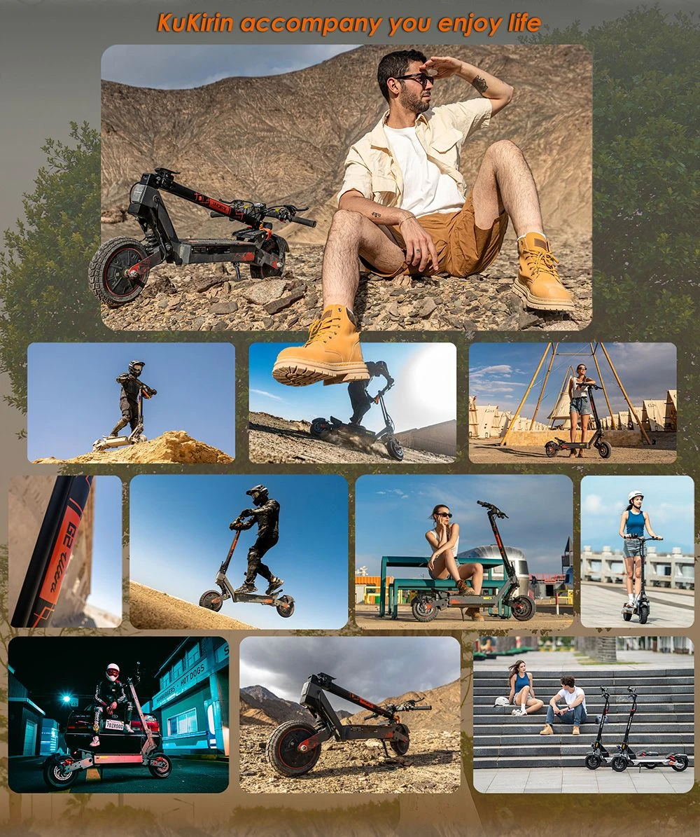 Trottinette électrique pliable KuKirin G2 Ultra, moteur 800 W x 2, batterie 48 V 18 Ah, pneus 10 pouces, vitesse maximale 50 km/h, autonomie maximale 55 km, freins à disque avant et arrière, amortisseurs à ressort avant et arrière