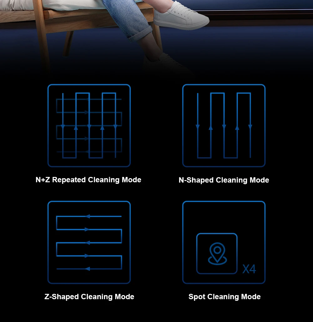 Robot lave-vitres Liectroux S9, double brosse à rouleaux, jet d'eau 6 directions, aspiration 9000 Pa, télécommande et application