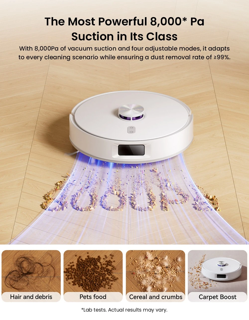 Narwal Narwal Freo S Robot Vacuum and Mop, Auto Dust Collection, 8000Pa Suction, Smart Navigation & Voice Control