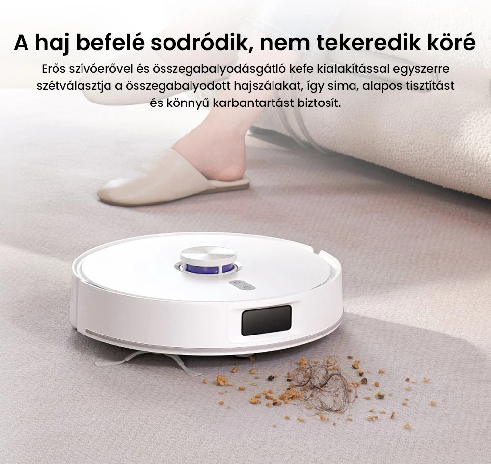 Odkurzacz Narwal Freo S – nie musisz go dotykać przez 180 dni! 6 Konstrukcja szczotki zapobiegającej plątaniu się włosów w odkurzaczu Narwal Freo S