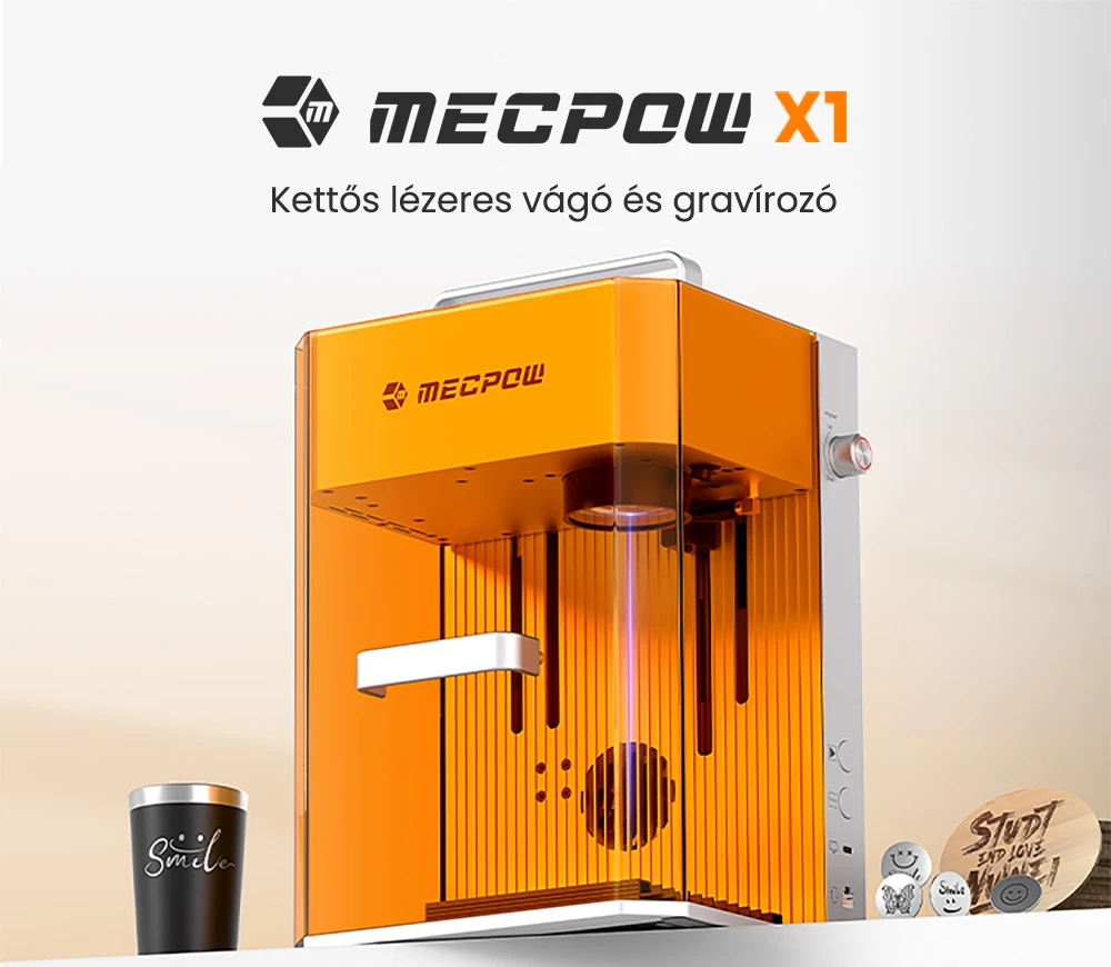 Oferty kuponów Geekbuying 2025.11.01. - Ponad 25 produktów! 30 Podwójna maszyna do cięcia i grawerowania laserowego Mecpow X1, podczerwień 2 W + dioda 10 W, prędkość 5000 mm/s, 105×105 mm