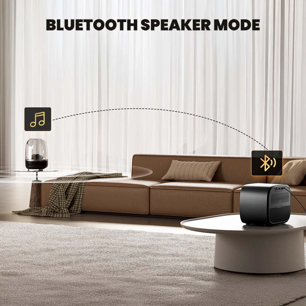 [Certifié Netflix & Google TV] Projecteur ETOE E3 Pro, Dolby Digital Plus, 1080P natif, 600 ANSI, 2GB+16GB, WiFi 5G, Décodage 4K, Son surround 20W, Mise au point automatique fluide, Google Assistant, 10 000+ applications