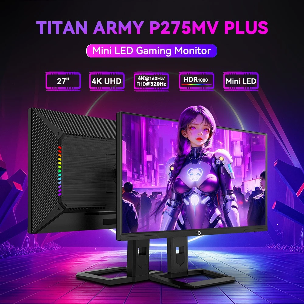 TITAN ARMY P275MV PLUS: A gamer monitor, ami kettős felbontással hódít