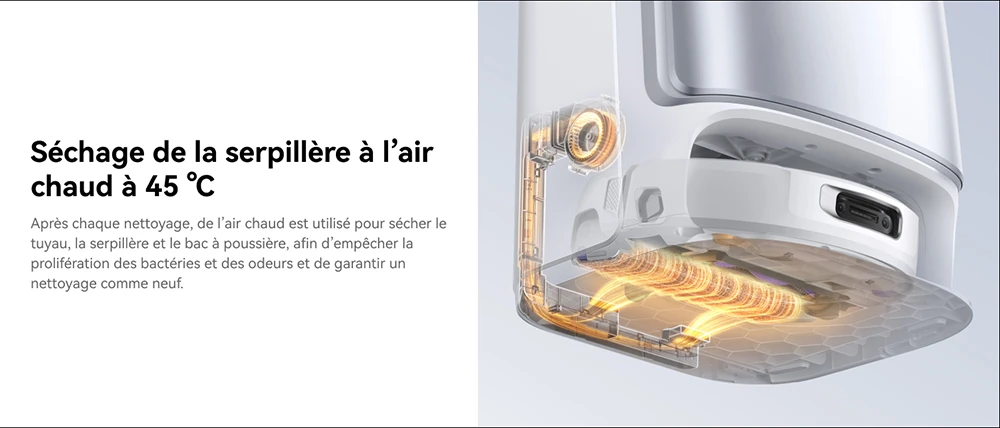 Narwal Freo Flow Aspirateur Robot et Serpillière, Aspiration 22 000Pa, Évitement d’Obstacles par IA à Double Caméra, Serpillière à Eau Chaude, Nettoyage des Tapis et Bords, Vidage Automatique, Sac à Poussière 2,5L, Commande Vocale - Blanc