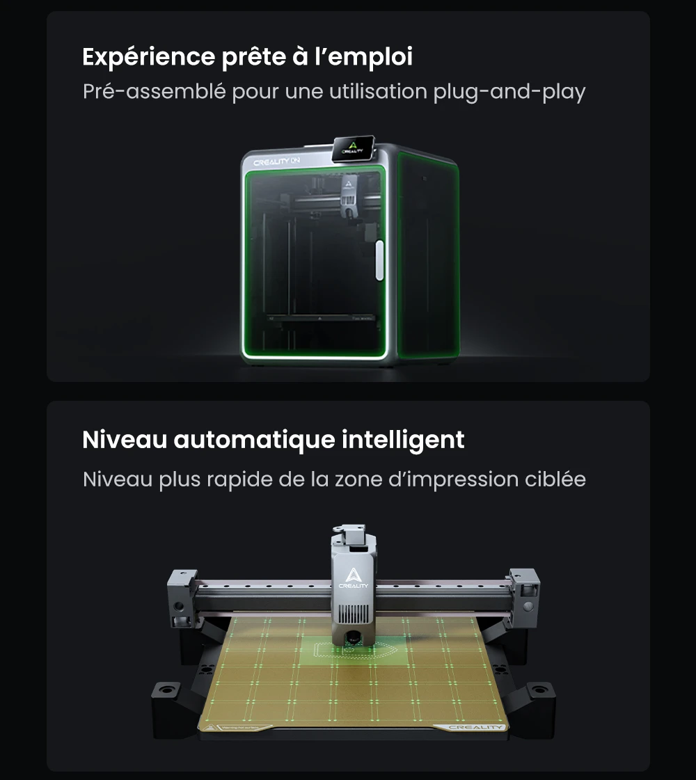 Creality K2 Combo Imprimante 3D, système CFS, 260*260*260mm