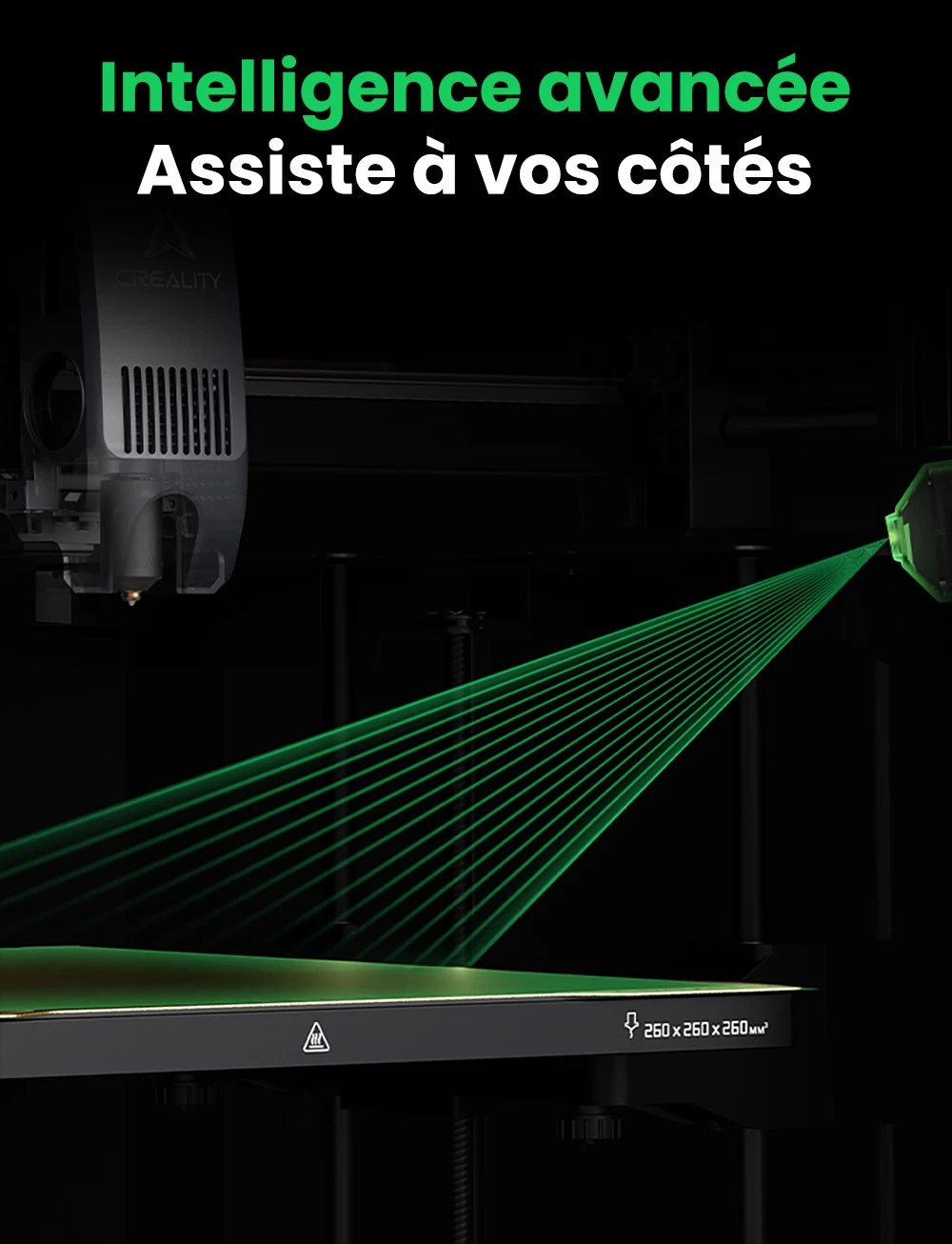 Creality K2 Combo Imprimante 3D, système CFS, 260*260*260mm