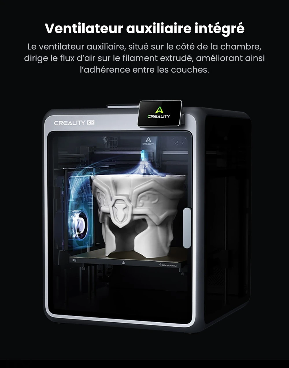 Creality K2 Combo Imprimante 3D, système CFS, 260*260*260mm