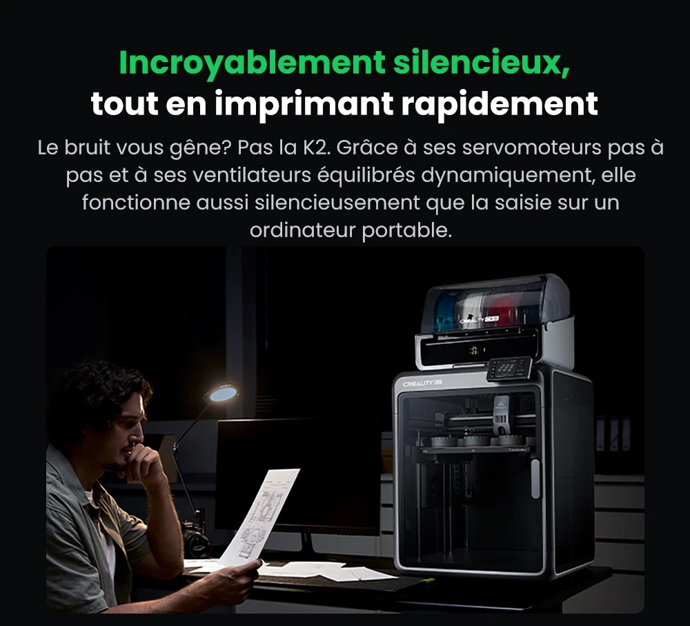 Creality K2 Combo Imprimante 3D, système CFS, 260*260*260mm