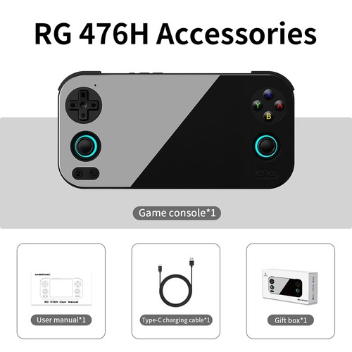 ANBERNIC RG476H AI Game Console 8GB 128GB Black