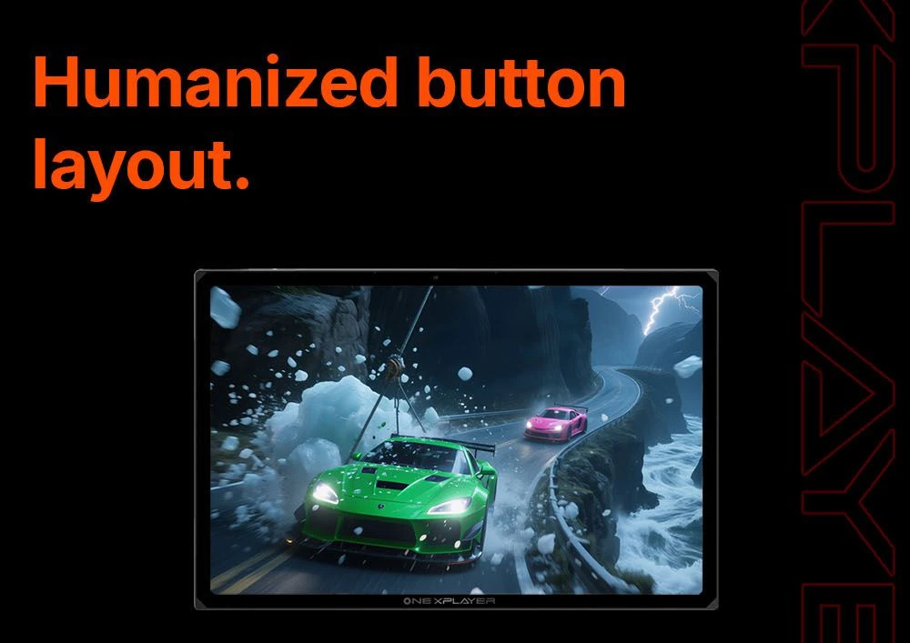 One Netbook OneXPlayer X1 Air Portable 3-in-1 Gaming PC, Intel Core Ultra 7 258V 8 Cores Max 4.8GHz, 10.95 inch 2560*1600 120Hz Screen, 32GB LPDDR5X RAM 1TB SSD, Facial & Fingerprint Unlock, 2*USB4.0, 1*USB3.2, 1*TF Card, 1*Mini SSD Slot - EU Plug